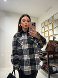 Camicia Oversize in Flanella a Quadri - R.a. Boutique