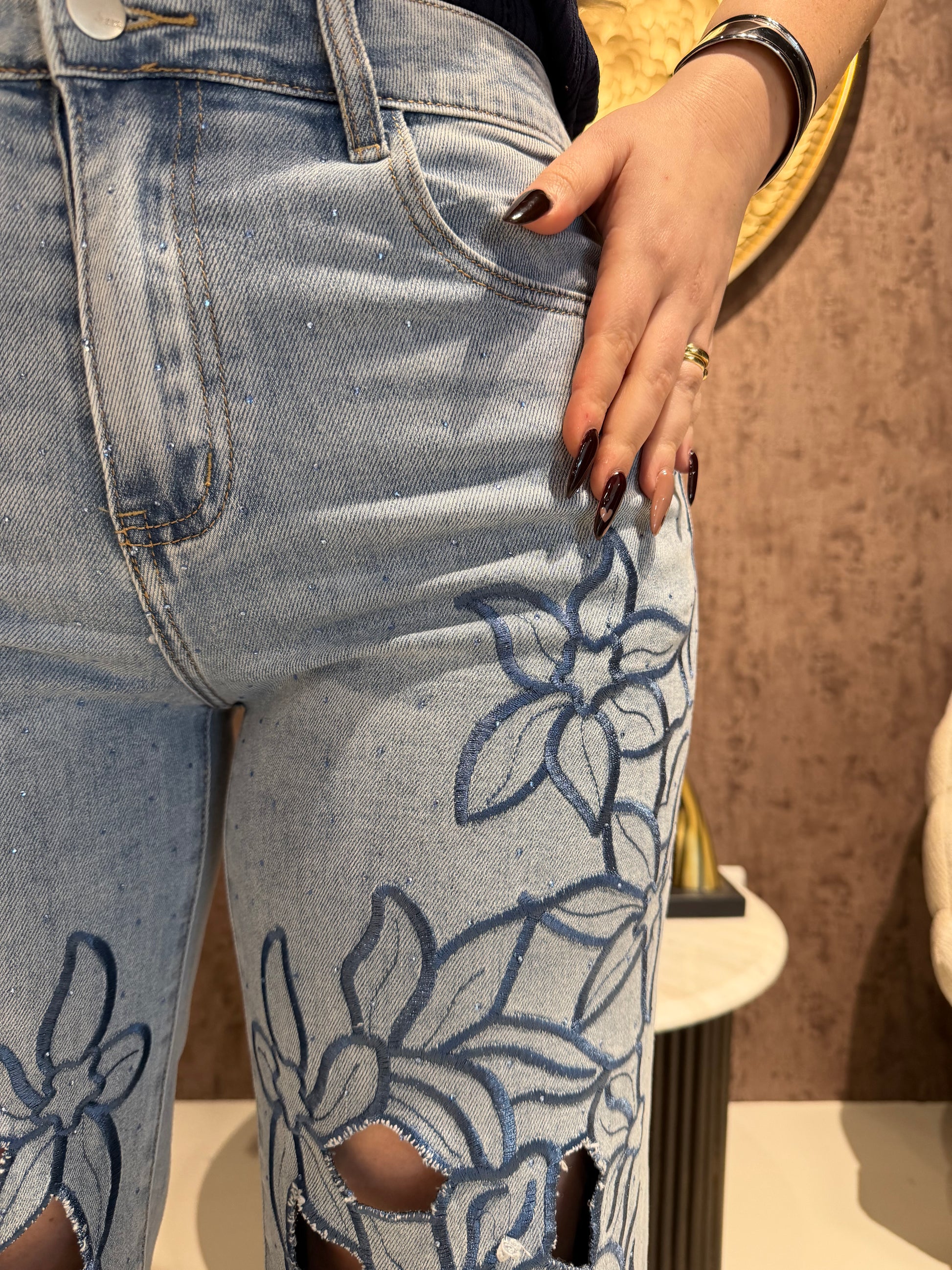 Jeans Bloom Lace - R.a. Boutique