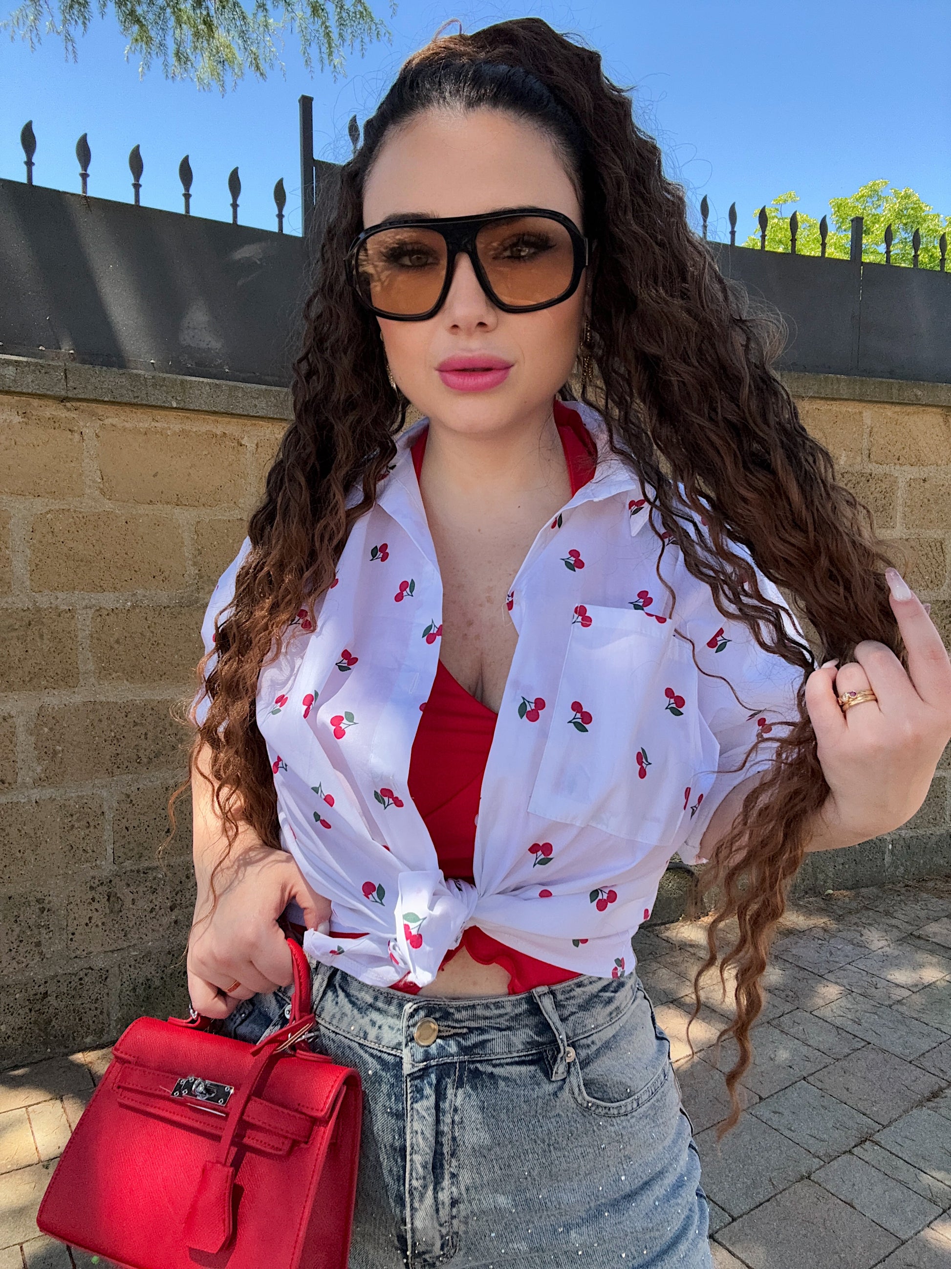 Camicia ciliegia - R.a. Boutique