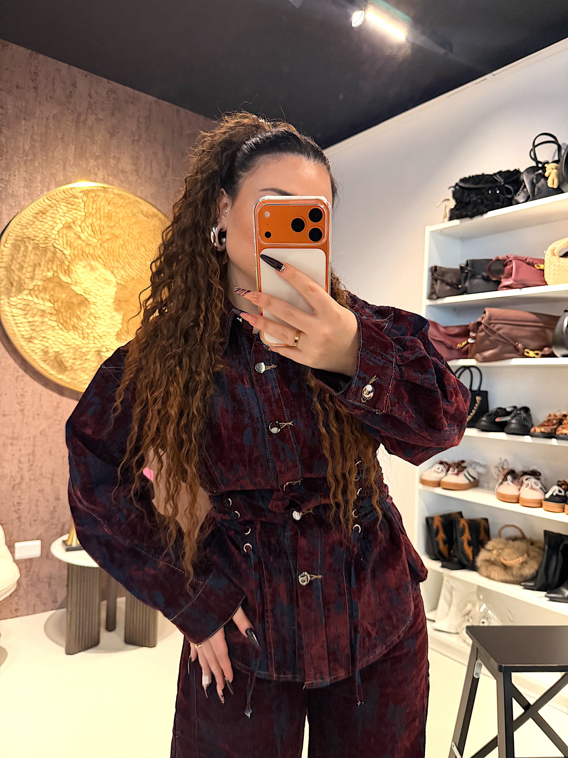 Completo Denim Corset Effect - R.a. Boutique