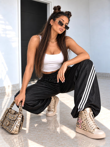 Pantalone Street Glow con righe - R.a. Boutique