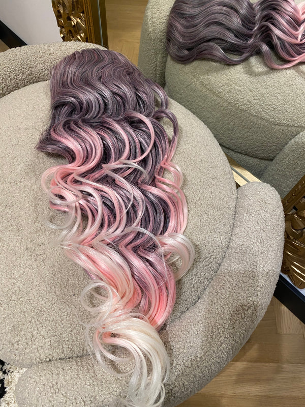 Coda effetto mosso con Coulisse 70cm Rosa