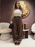 Pantalone ballon con cintura e tasche laterali - R.a. Boutique