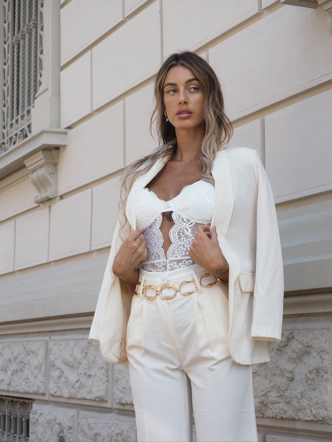 Completo giacca e pantalone burro - R.a. Boutique 