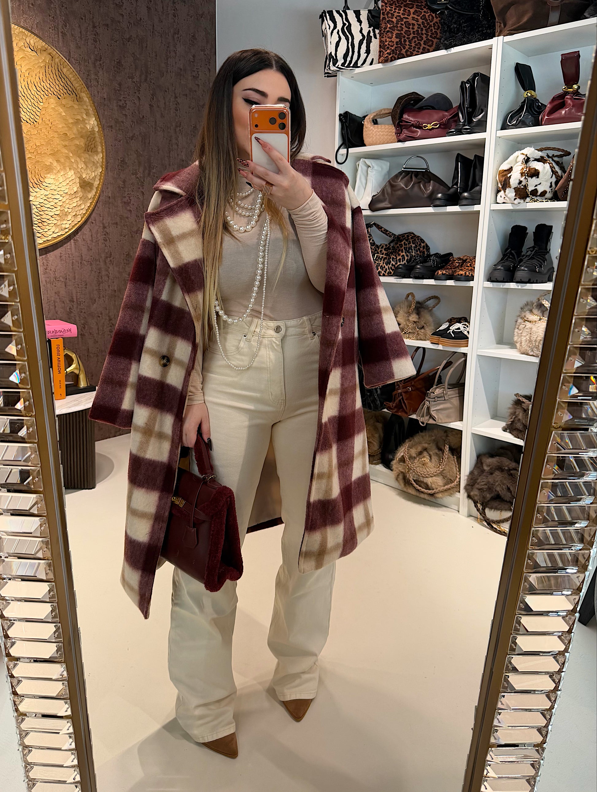 Cappotto check - R.a. Boutique