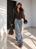 Jeans Denim Lace Icon - R.a. Boutique