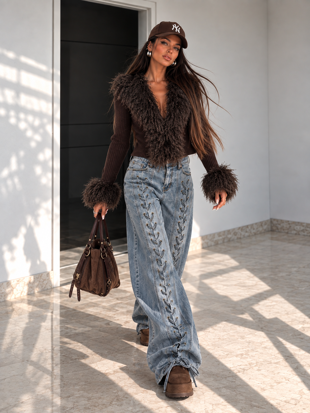 Jeans Denim Lace Icon - R.a. Boutique