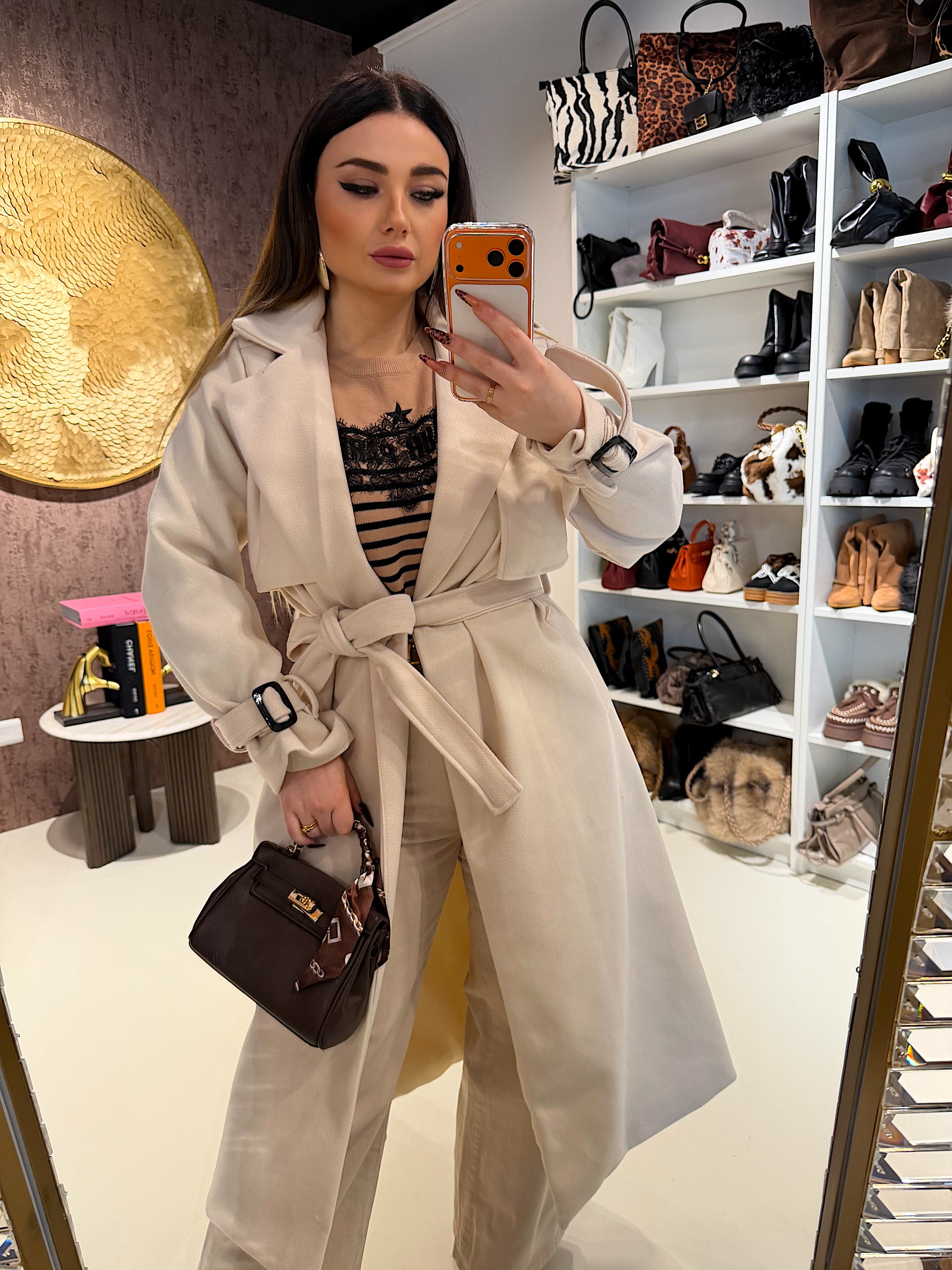Cappotto lungo Creamy - R.a. Boutique