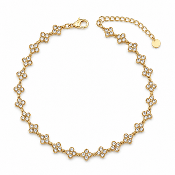 Collana a girocollo con strass
