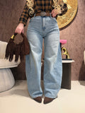 Jeans Dritto Denim Vintage con Cintura - R.a. Boutique