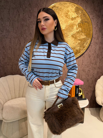 Polo a righe vari colori