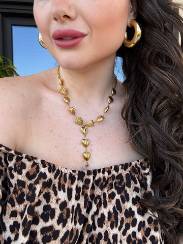 Collana gold con cuori - R.a. Boutique