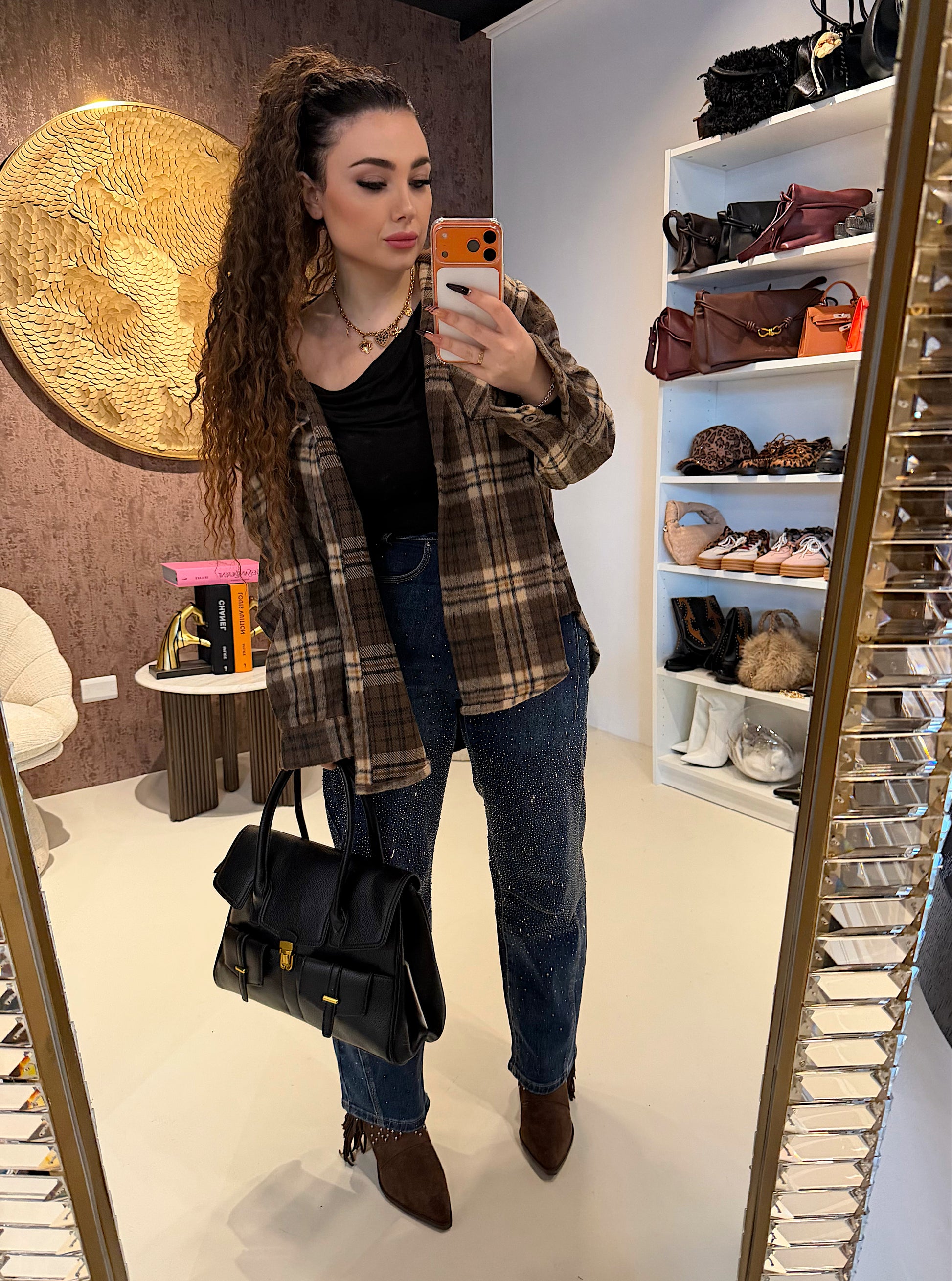 Camicia Oversize in Flanella a Quadri - R.a. Boutique