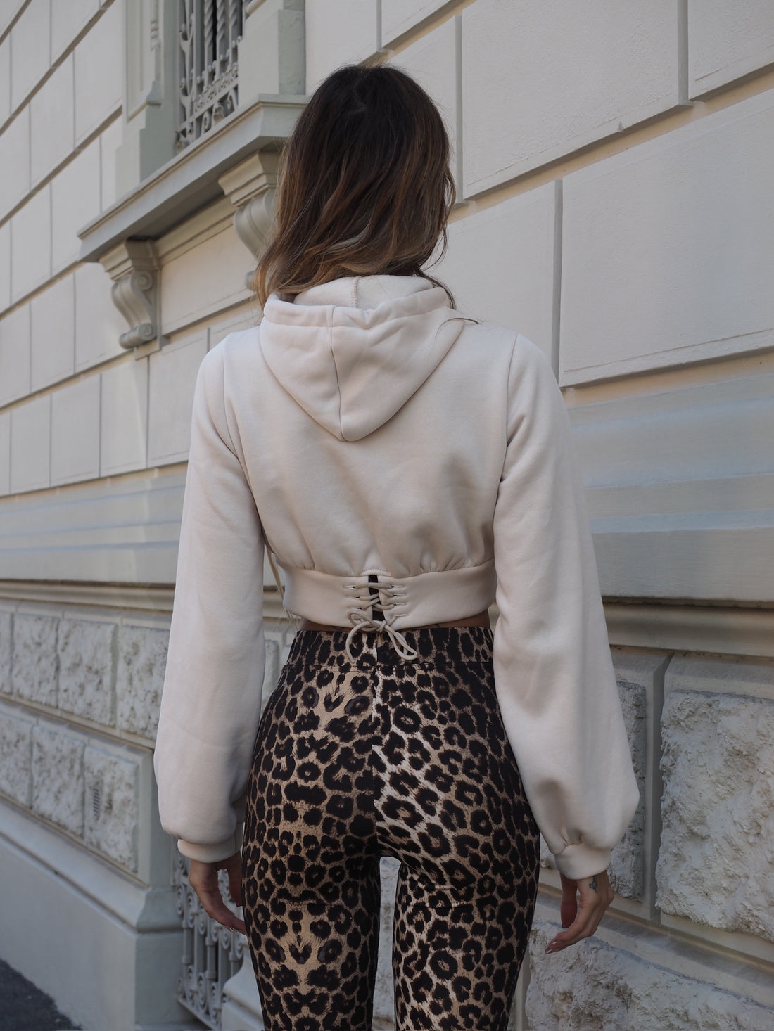 Pantalone a zampa animalier - R.a. Boutique 