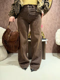 Jeans Chocolate con Borchiette Gioiello - R.a. Boutique