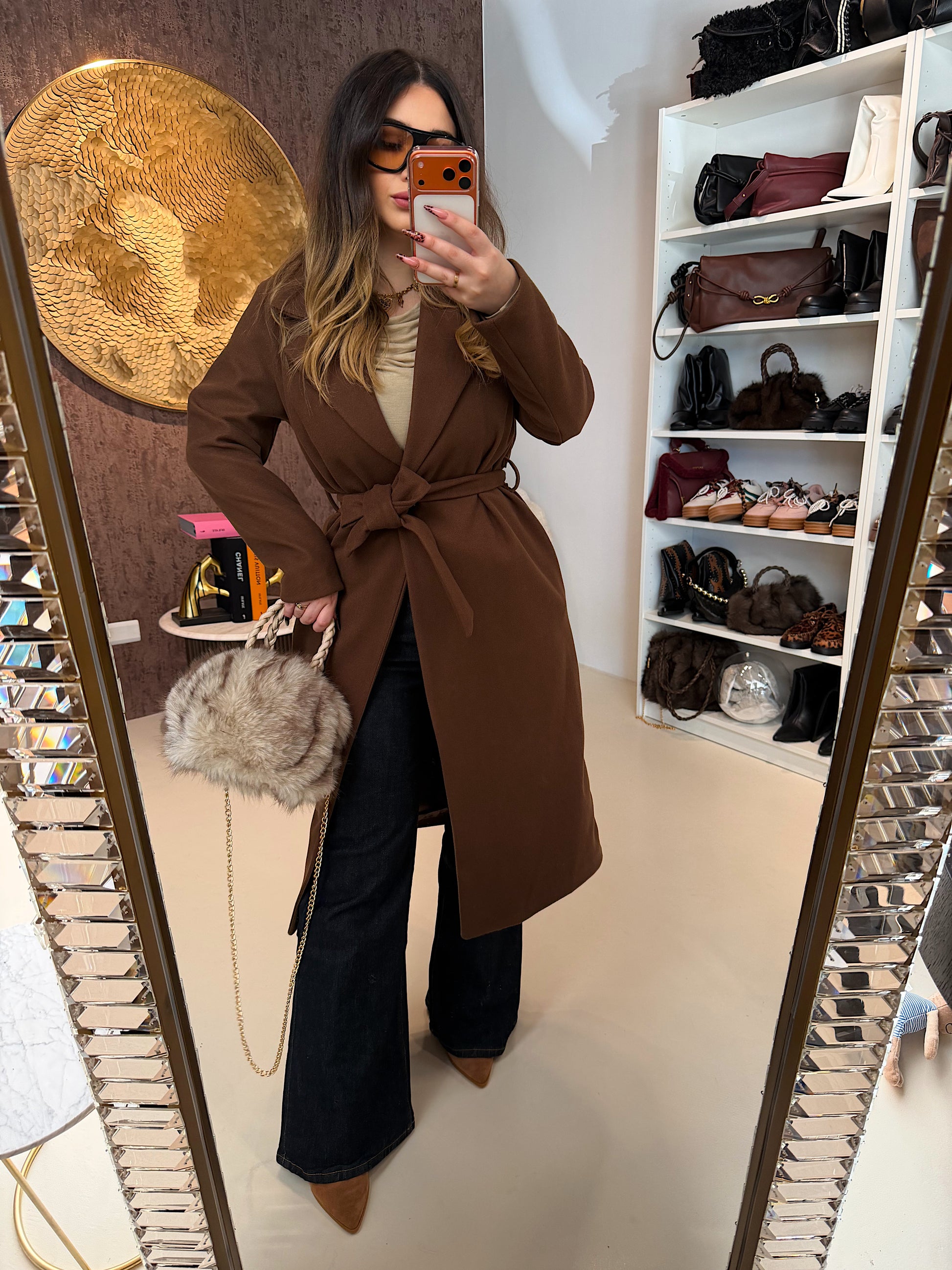 Cappotto Elegante con Cintura in Vita - R.a. Boutique