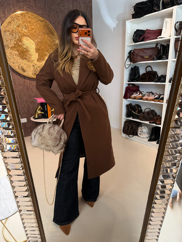 Cappotto Elegante con Cintura in Vita - R.a. Boutique