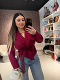 Giacca basic incrocio e fiocco - R.a. Boutique