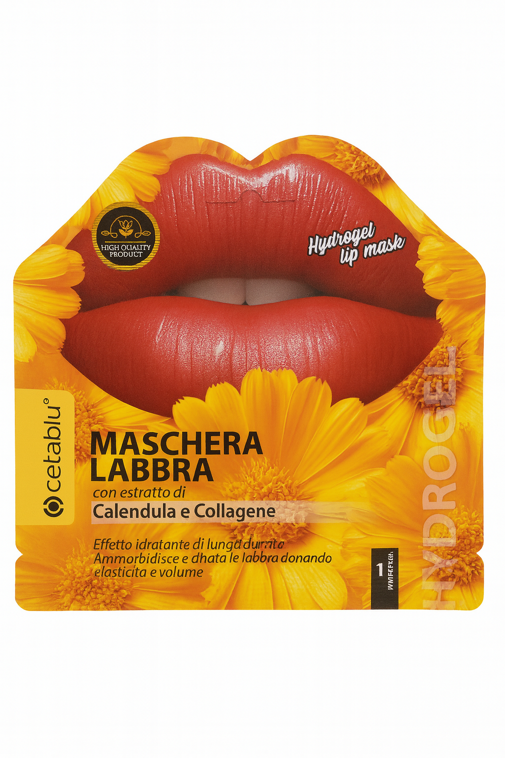 Maschera Labbra Hydrogel con Calendula e Collagene - R.a. Boutique