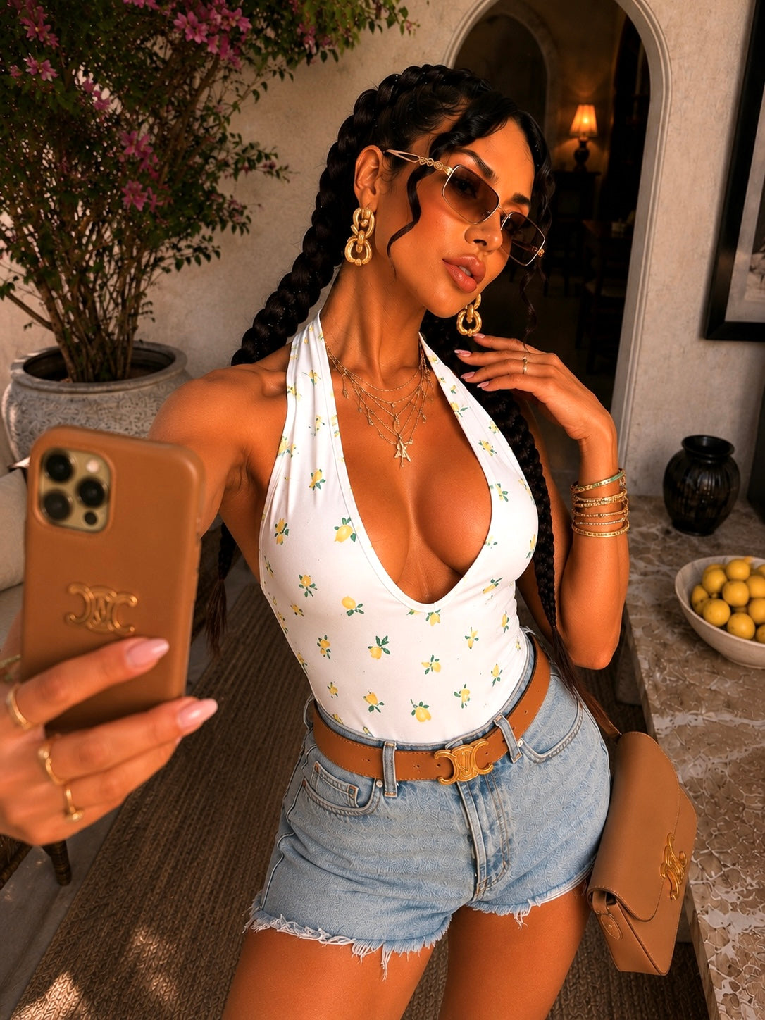 Top Halter Summer Print - R.a. Boutique
