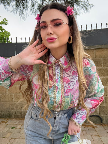 Set 2 mollettine con fiore - R.a. Boutique