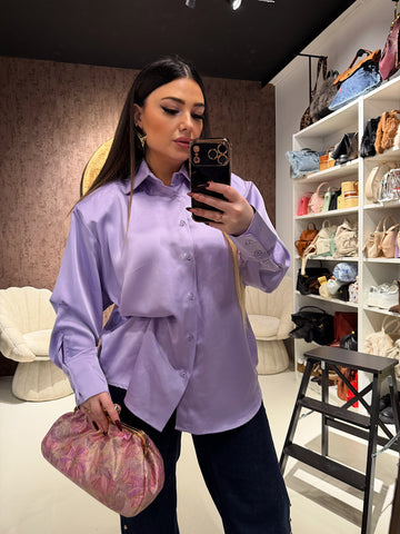 Camicia satin spalline imbottite - R.a. Boutique