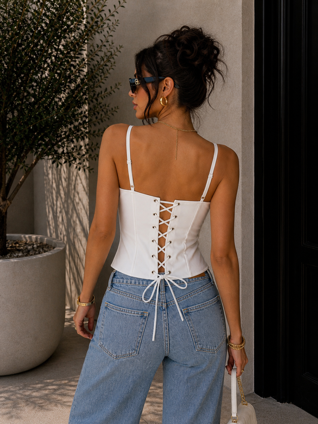 Corsetto Lace Button con Lacci Posteriori - R.a. Boutique