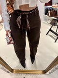 Jeans Wide Leg Brown - R.a. Boutique