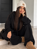 Completo Soft Winter con cappuccio – Nero - R.a. Boutique