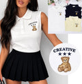 T-Shirt smanicata Teddy creative - R.a. Boutique