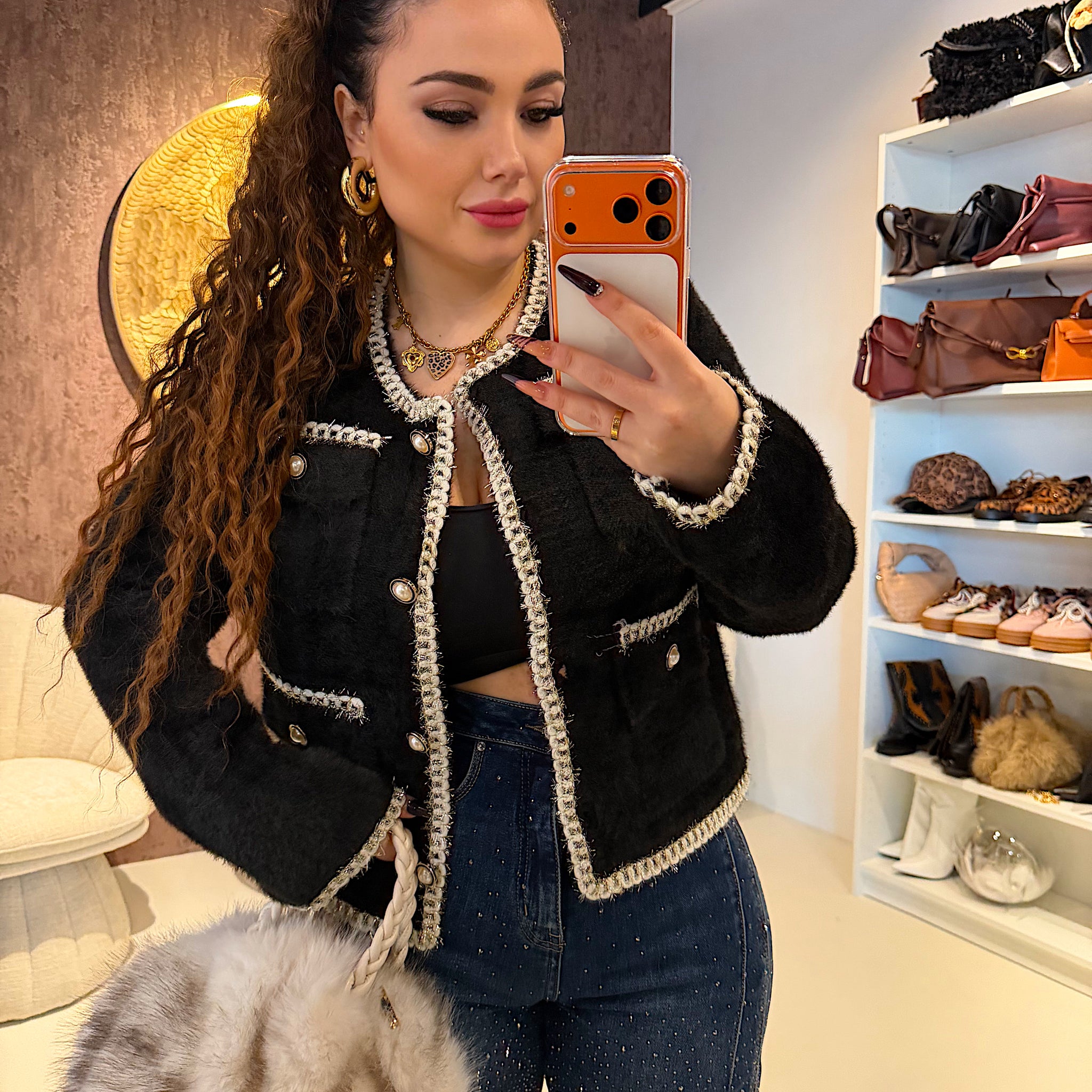 Cardigan con bottoni - R.a. Boutique