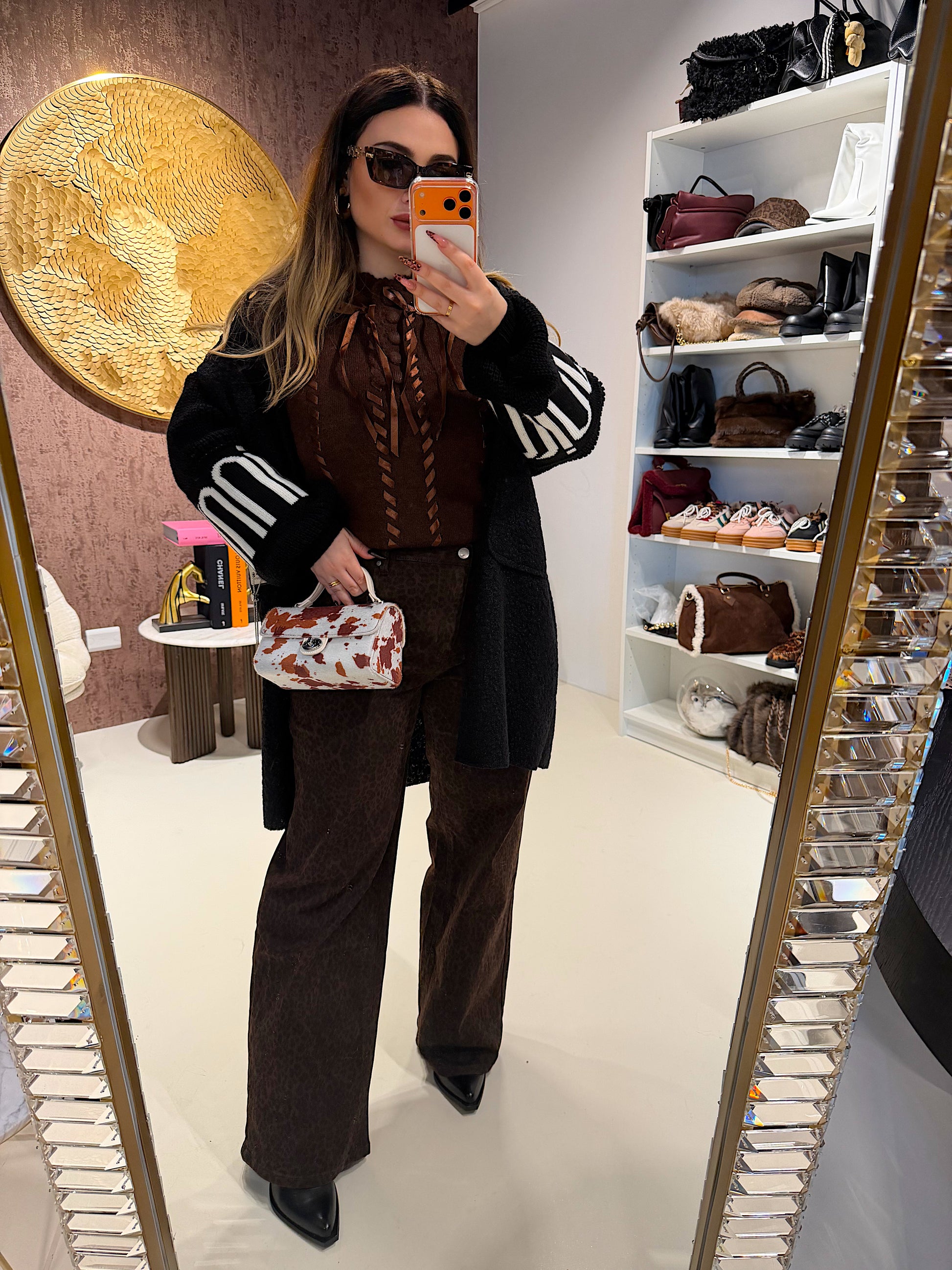 Cardigan lungo con polsino - R.a. Boutique