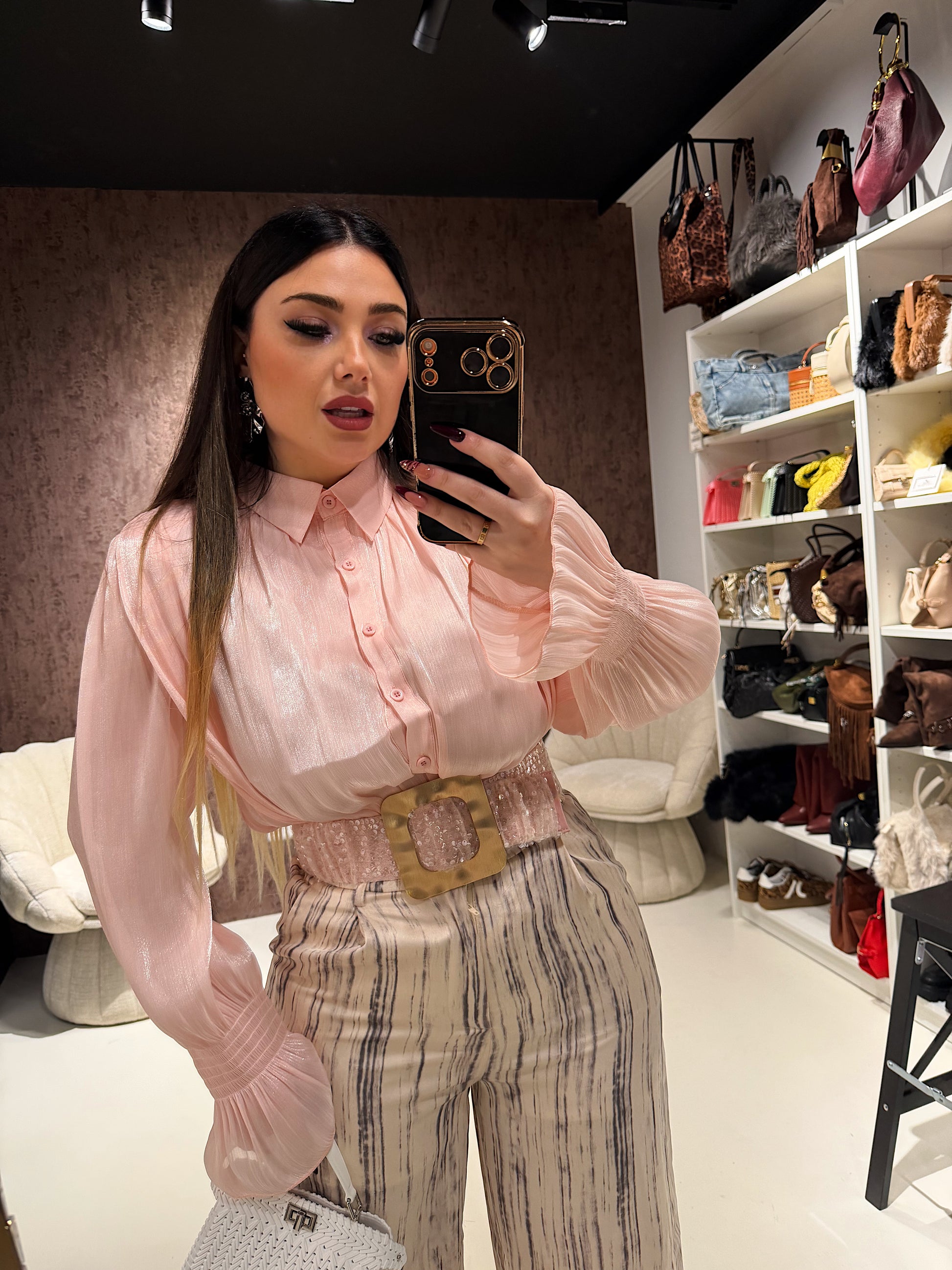 Camicia Satin Glow - R.a. Boutique