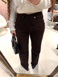 Jeans Wide Leg Animal Brown - R.a. Boutique