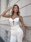 Body bianco in pizzo - R.a. Boutique 