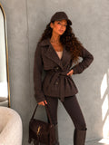Giacca Suede Belt Chic - R.a. Boutique