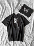 T-shirt grigio doberman - R.a. Boutique 