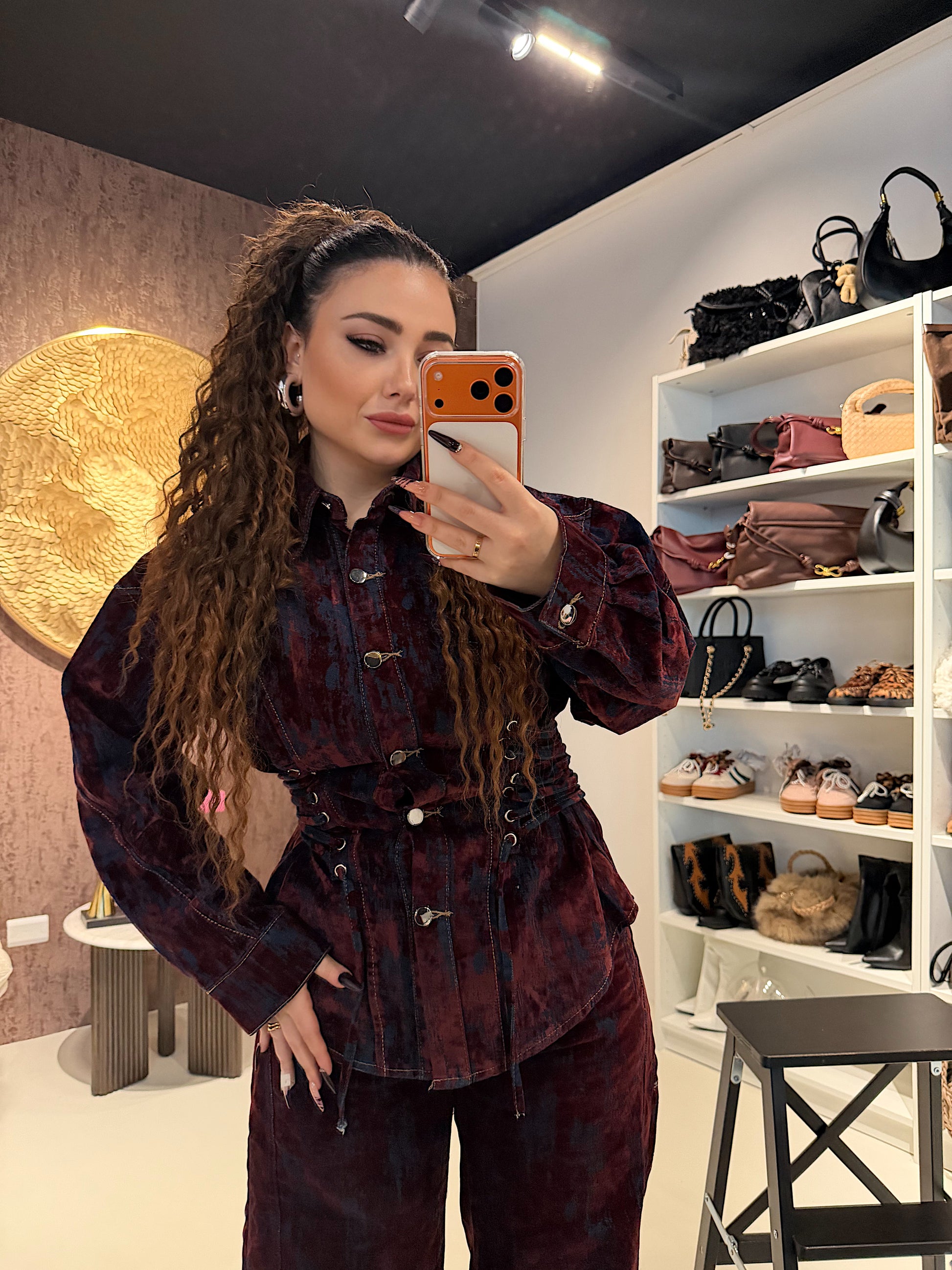 Completo Denim Corset Effect - R.a. Boutique