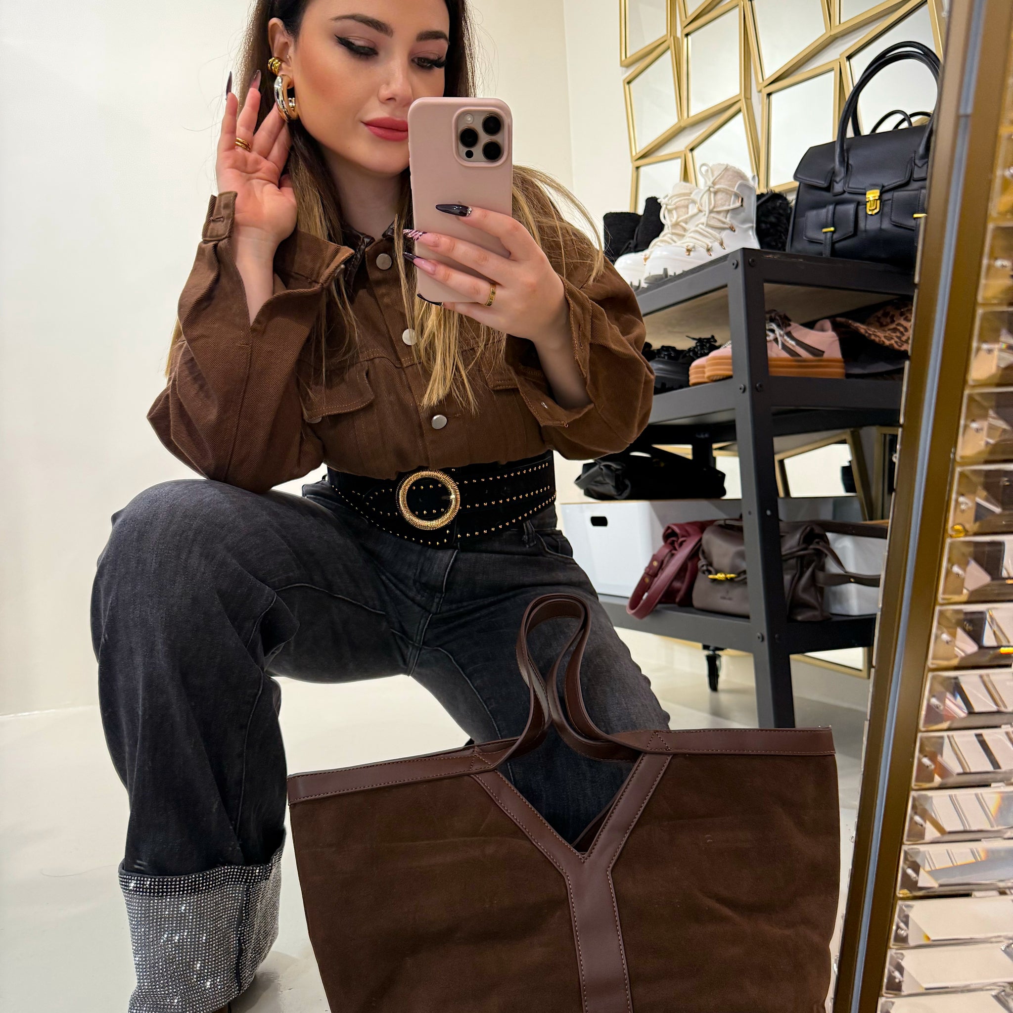 Giacca Autumn collo ecopelle - R.a. Boutique