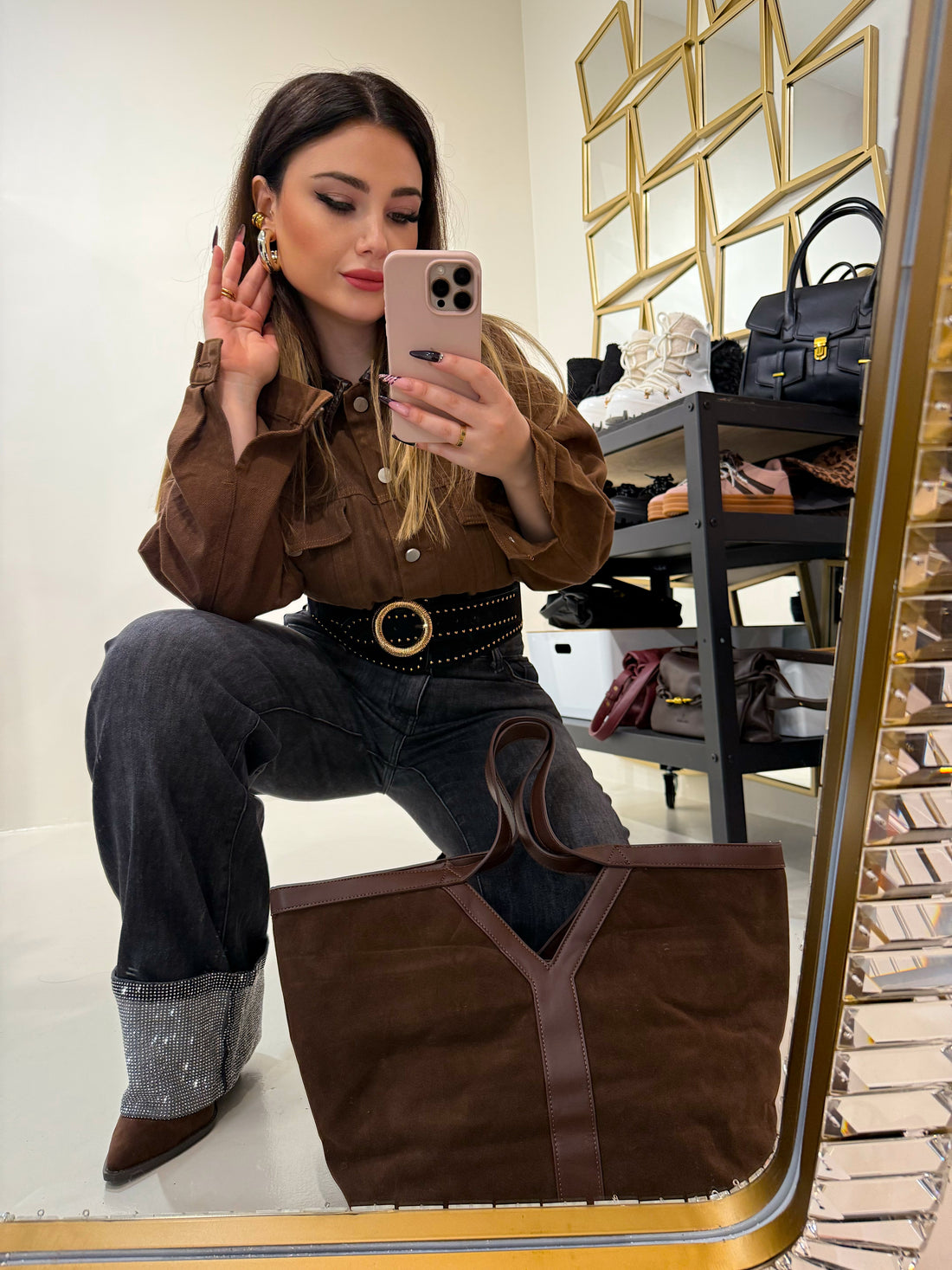 Giacca Autumn collo ecopelle - R.a. Boutique