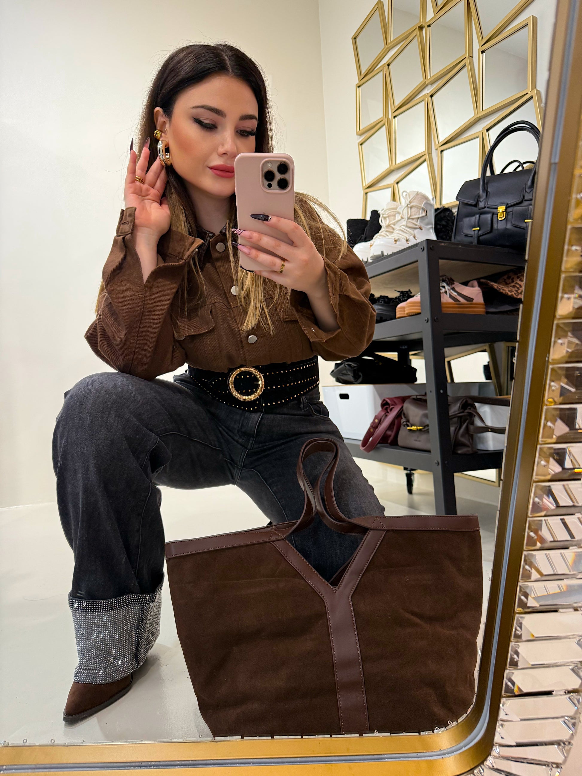 Giacca Autumn collo ecopelle - R.a. Boutique