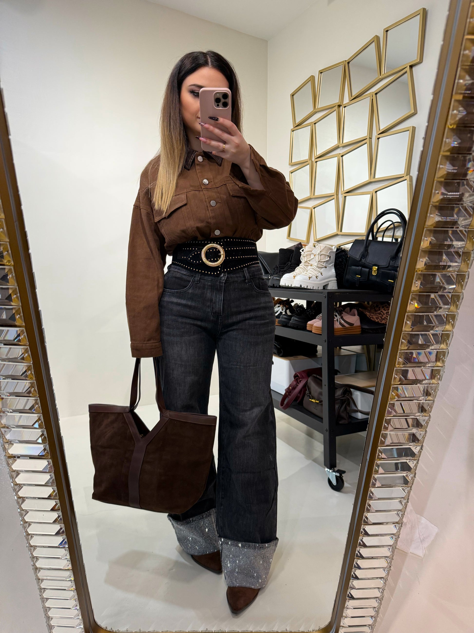 Giacca Autumn collo ecopelle - R.a. Boutique