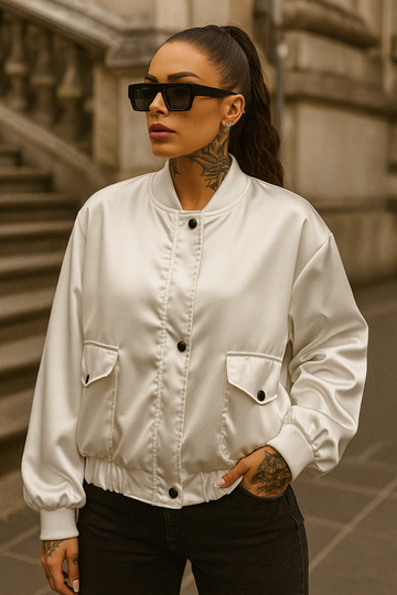 Bomber bianco - R.a. Boutique