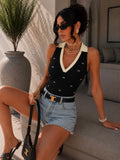 Body con fiocchetti e colletto - R.a. Boutique