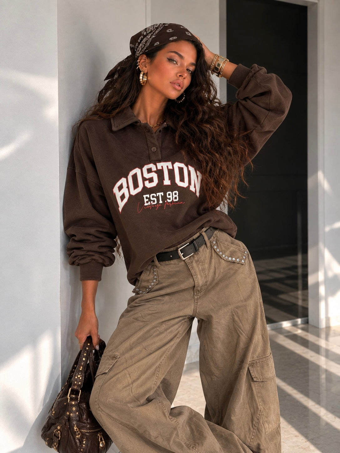 Felpa Boston Vintage Polo - R.a. Boutique