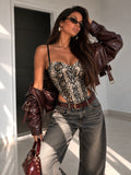 Body Pitonato Drappeggiato con Coppe e Spalline Regolabili - R.a. Boutique