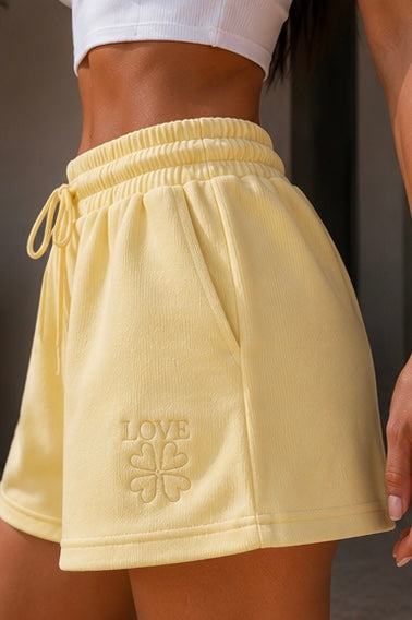 Short con scritta Love - R.a. Boutique