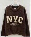 Maglione New York con dettaglio borchie - R.a. Boutique