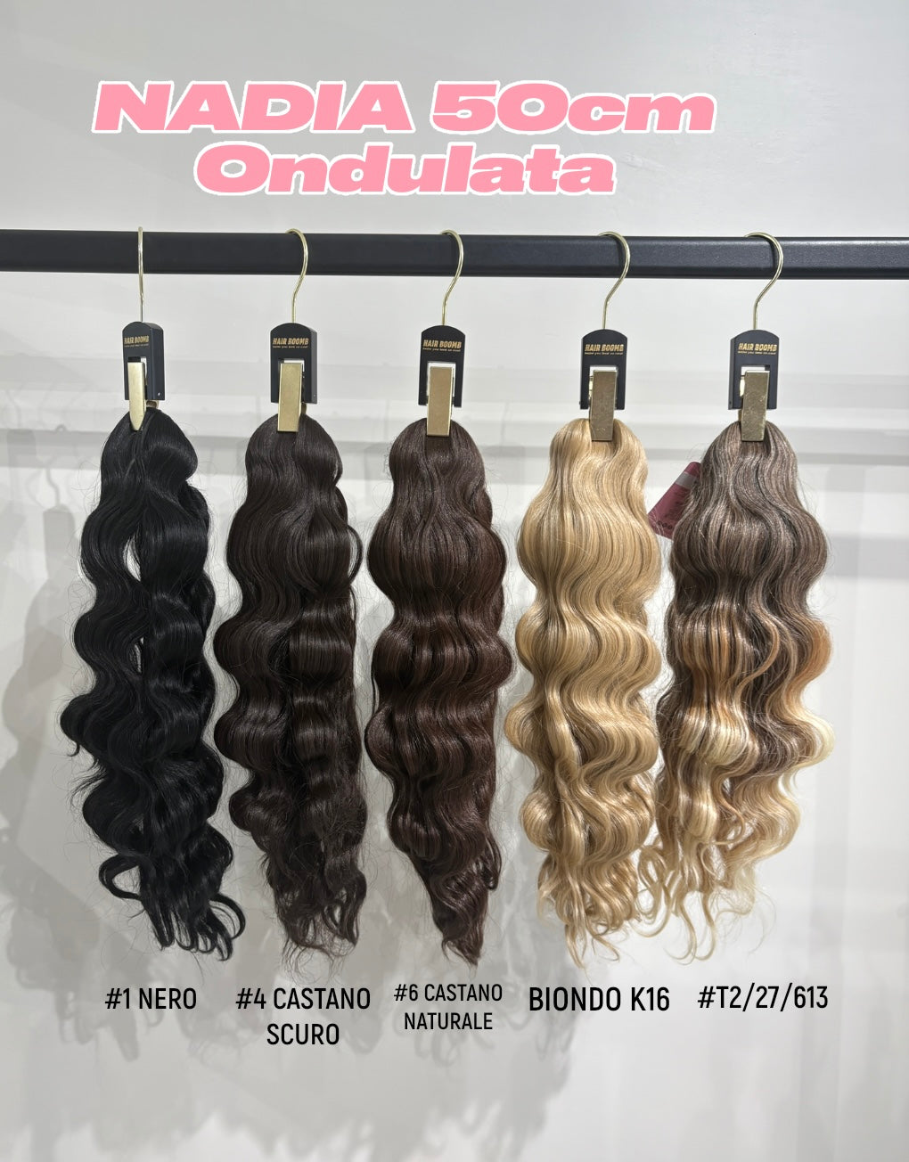 Coda 50cm ondulata con coulisse vari colori - R.a. Boutique