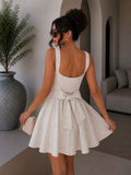 Abito Ricamato Flower con Fiocco - R.a. Boutique